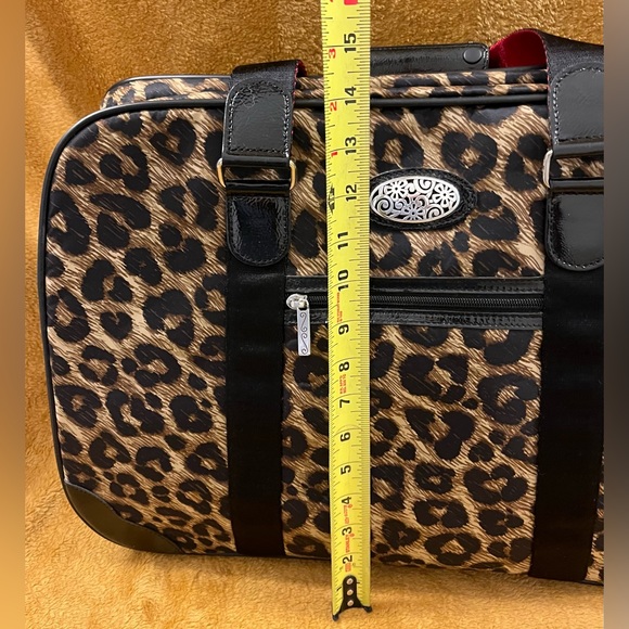 BRIGHTON AFRICA STORIES COLLECTION LEOPARD PRINT ROLLING WEEKENDER BAG - Picture 8 of 14